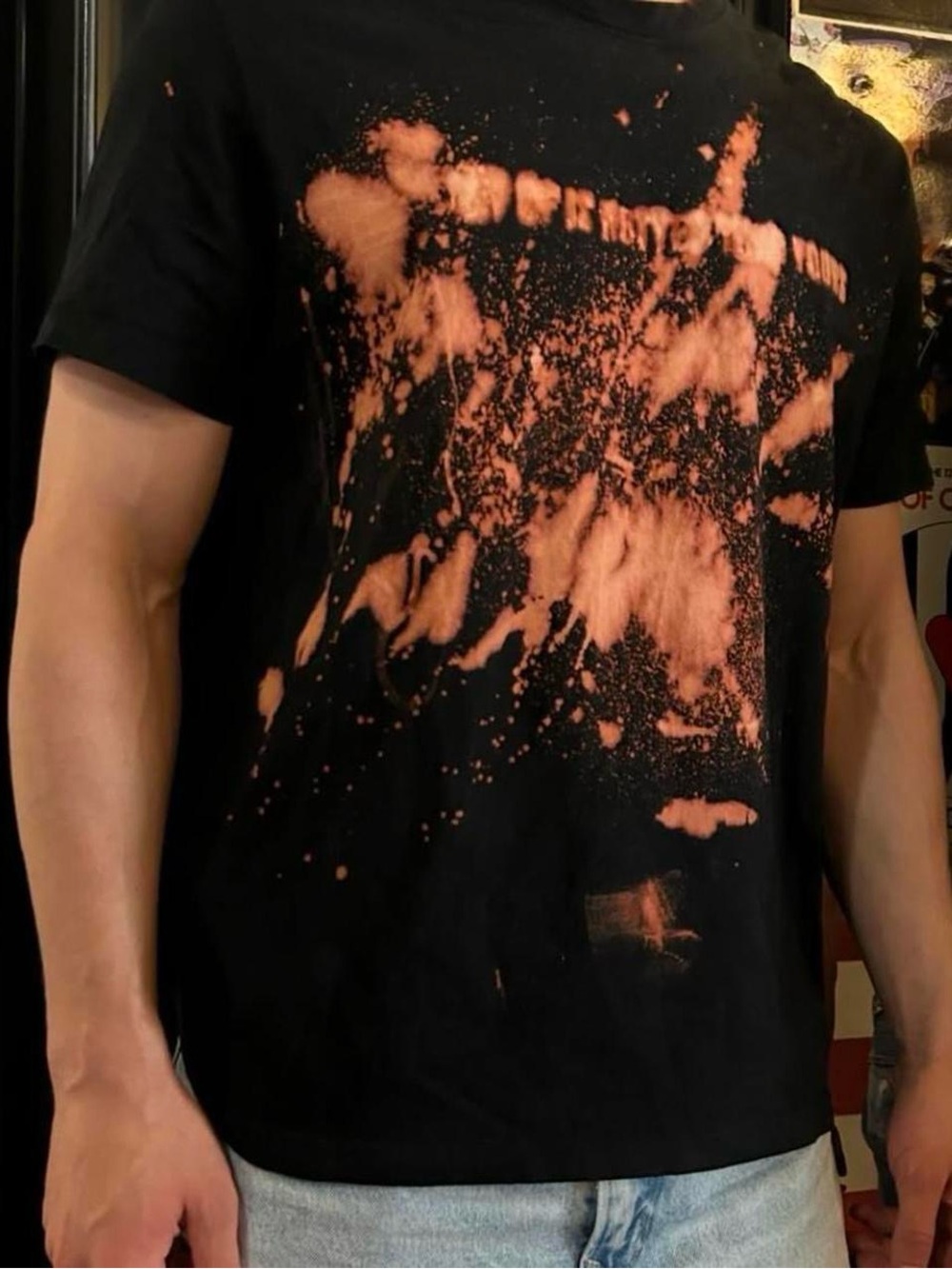 Handmade Bleach Painted XL Men’s Tshirt